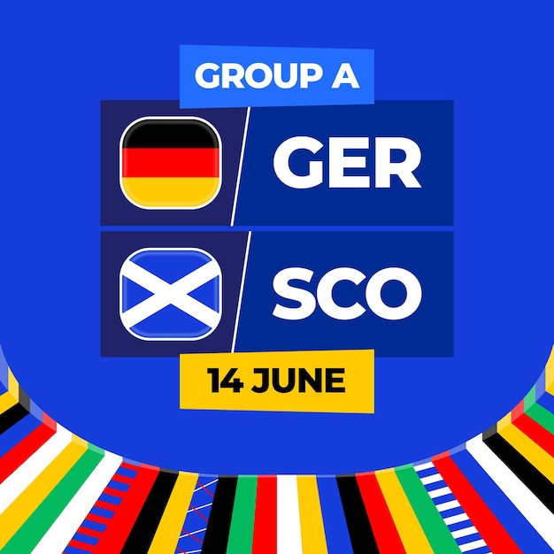 germany vs scotland football 2024 match versus 2024 group stage championship match versus teams