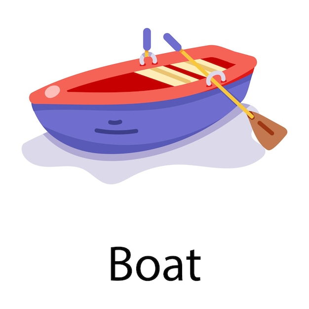 Get a flat icon of boat