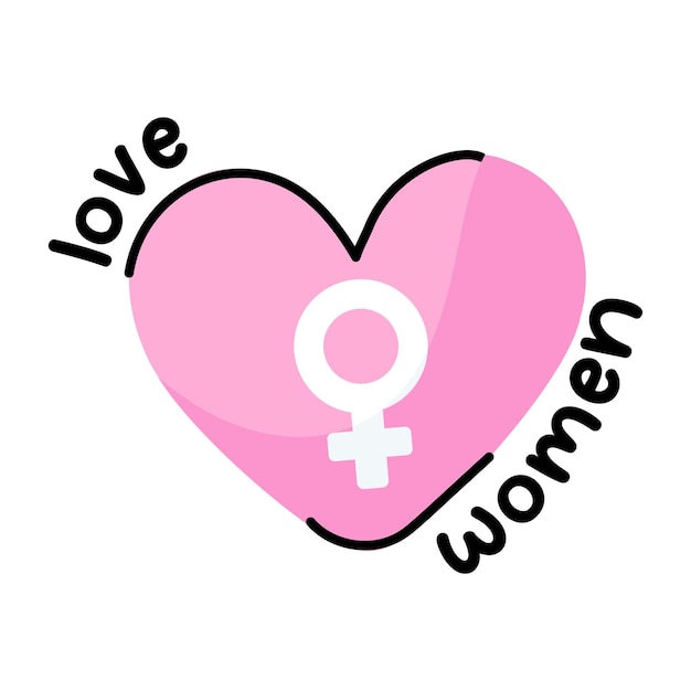 Get this amazing sticker of love women