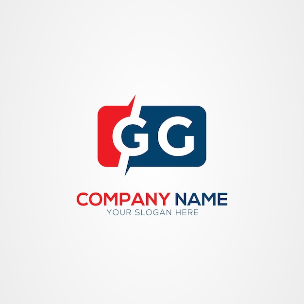 GG or G Creative Modern Letters Logo Design Element