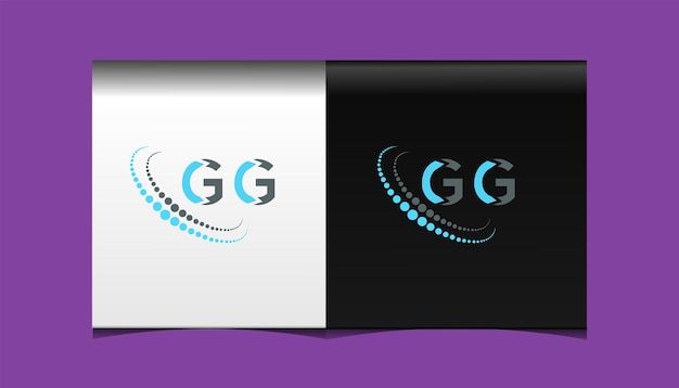 GG initial modern logo design vector icon template