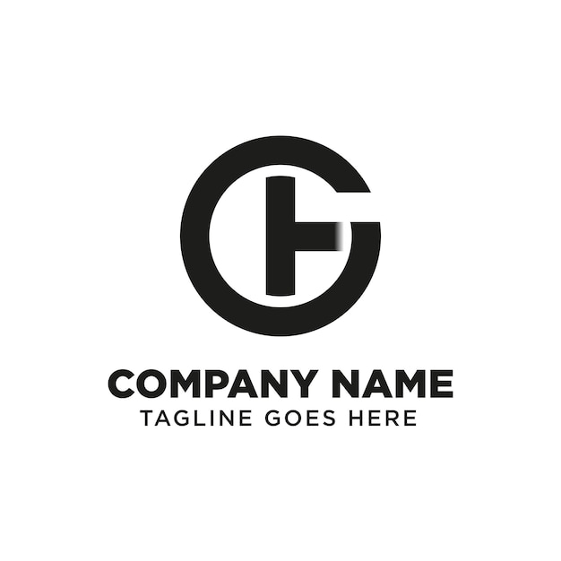 GH logo design template