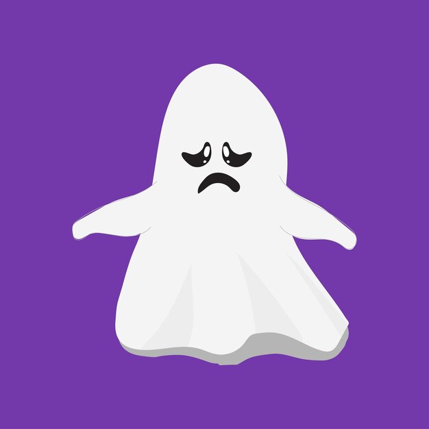 Ghost Cute Halloween Ghost Vectorchildren39s illustration of a cute ghost cartoon character