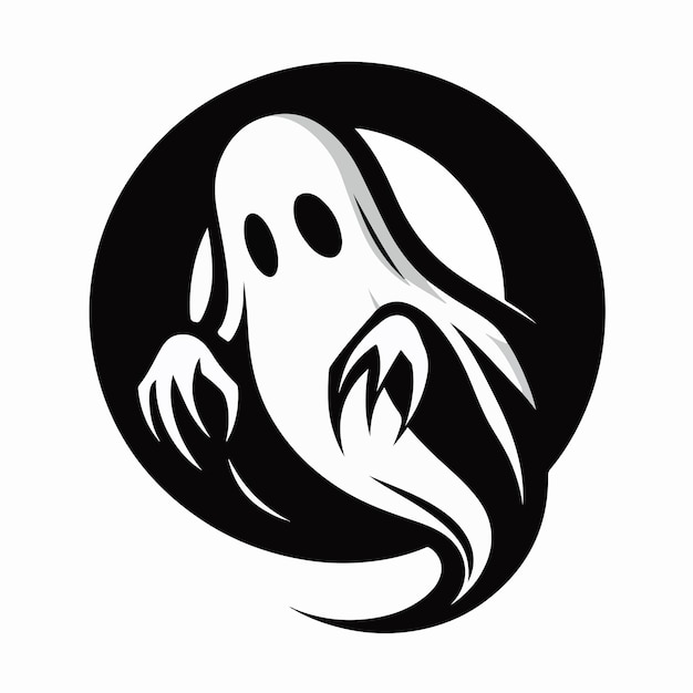 Vector ghost logo illustration