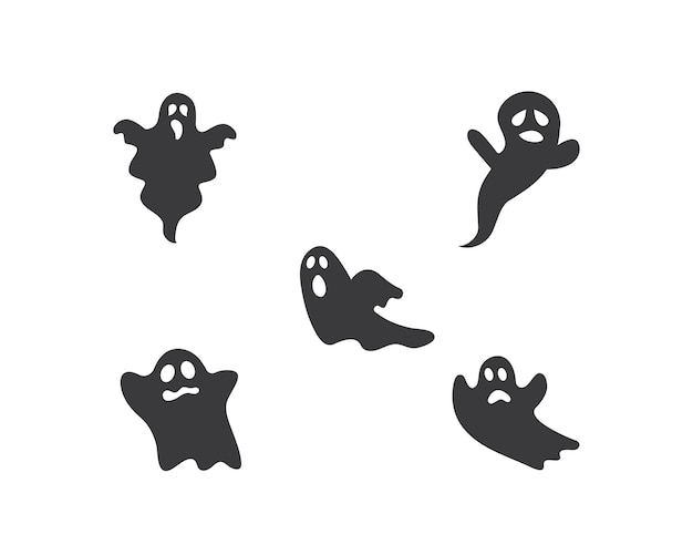 Ghost logo vector template illustration