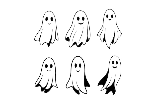 Ghost Silhouette Vector for Graphic Designers