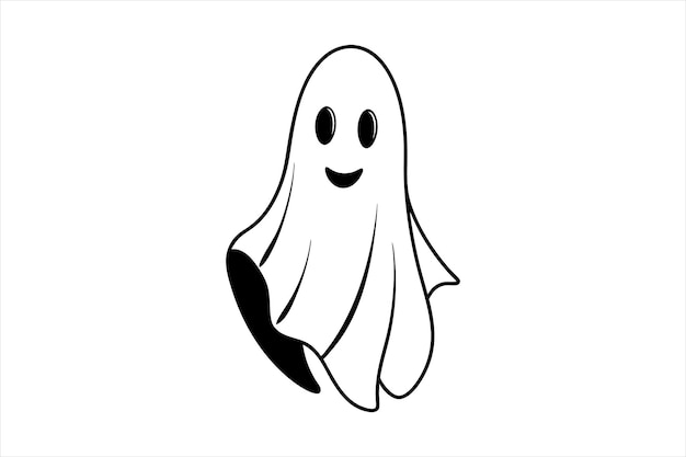 Ghost Silhouette Vector for Graphic Designers