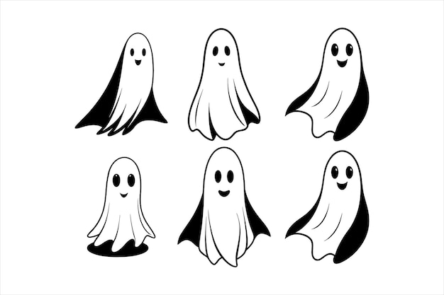 Ghost Silhouette Vector for Graphic Designers