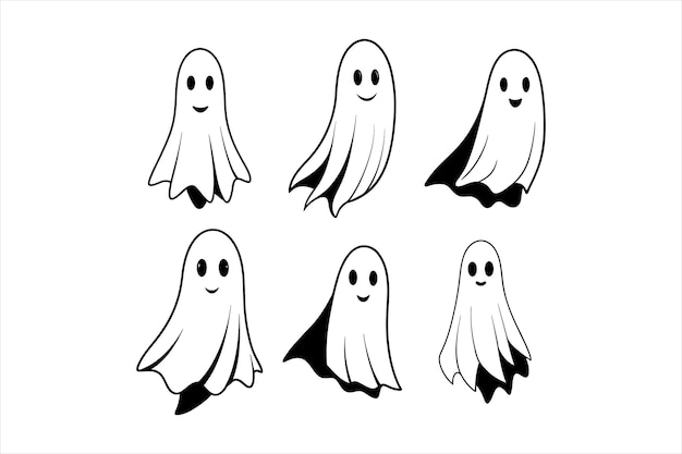 Ghost Silhouette Vector for Graphic Designers