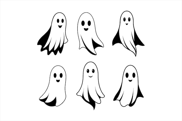 Ghost Silhouette Vector for Graphic Designers