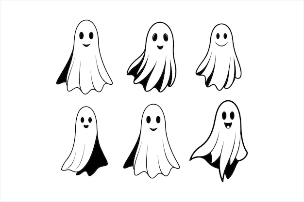 Ghost Silhouette Vector for Graphic Designers