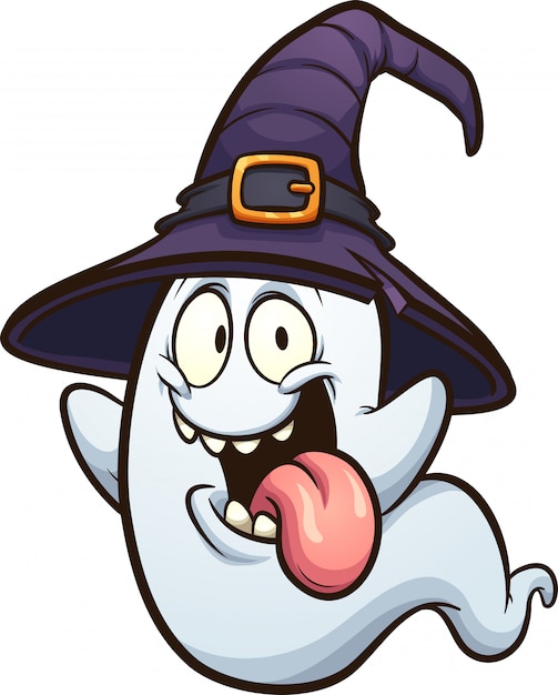 Ghost witch hat