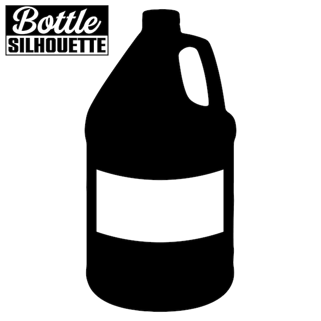 Giant Bottle Silhouette Design