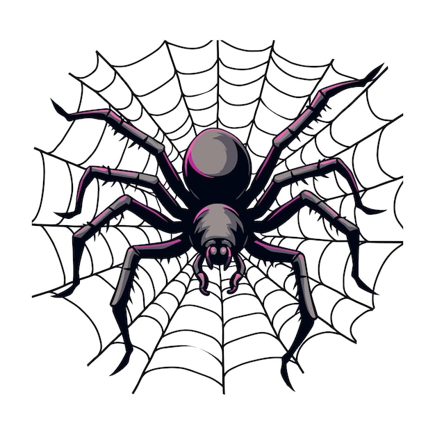 Vector giant massive spider vector art work