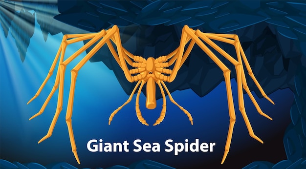 Giant Sea Spider Vector