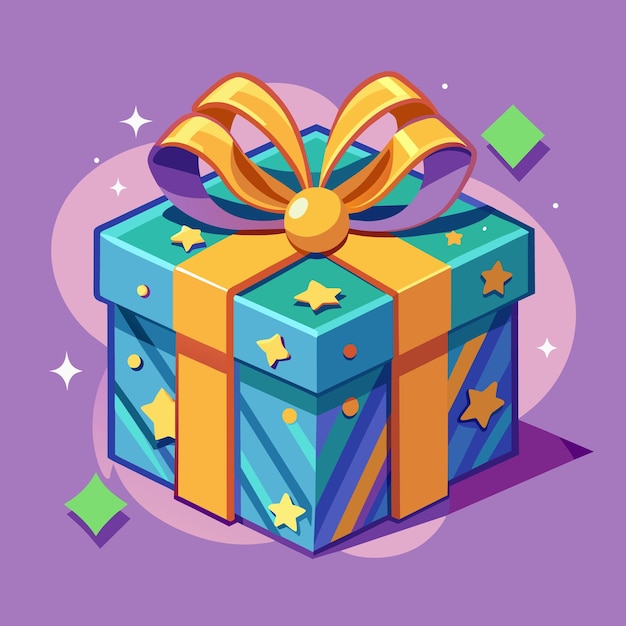 Gift Box cartoon vector Illustration flat style artwork concept