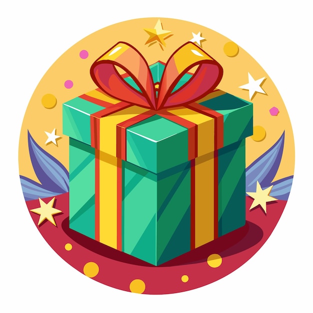 Gift Box cartoon vector Illustration flat style artwork concept