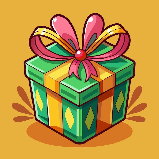 Gift Box cartoon vector Illustration flat style artwork concept