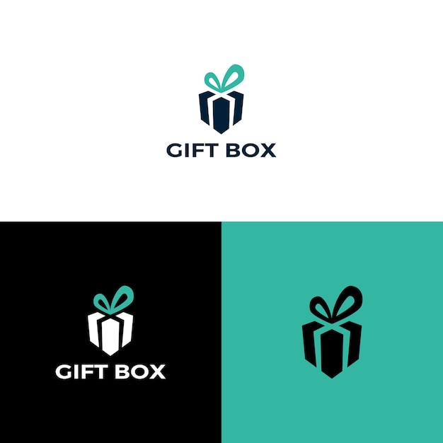 Gift box logo design inspiration