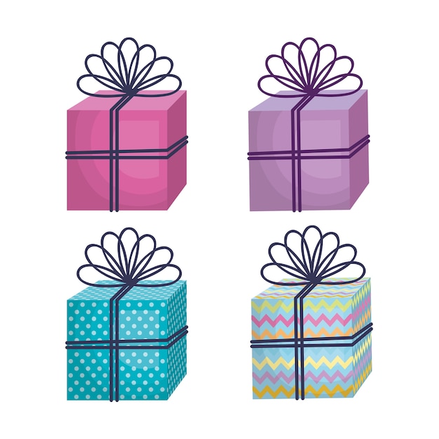 gift box present isolated icon vector illustration design