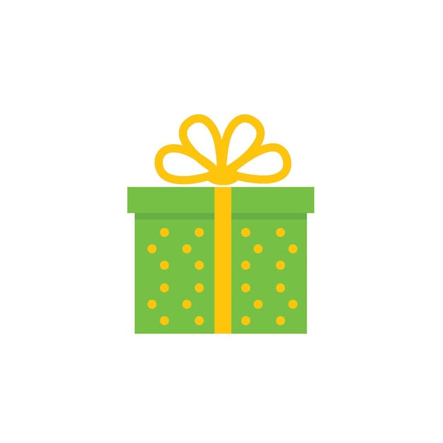 Gift box vector icon design element template