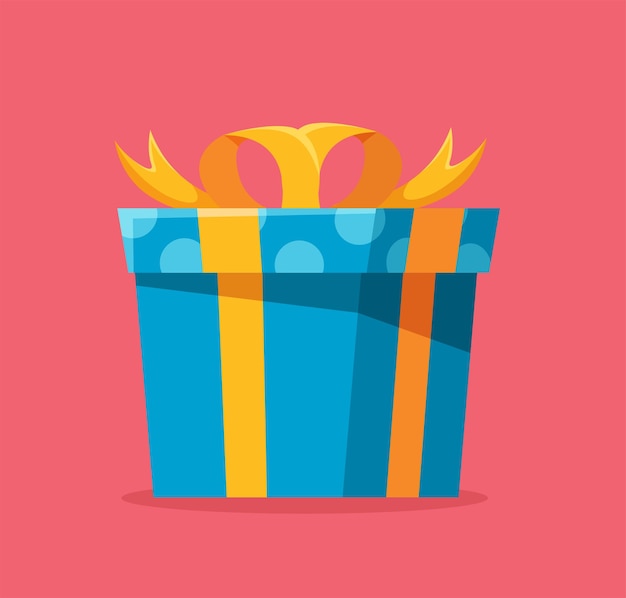 gift boxes with a bow vector illustration