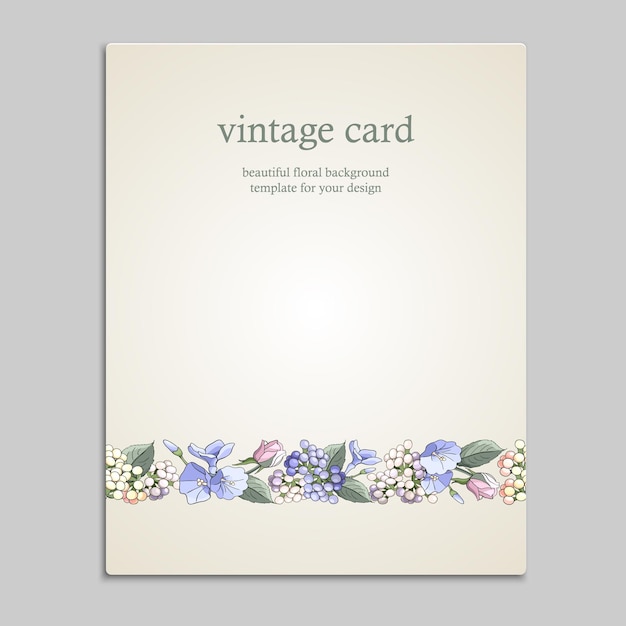 Gift card voucher banners with floral border