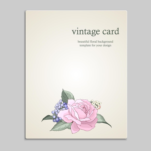 Gift card voucher banners with pink rose flowers