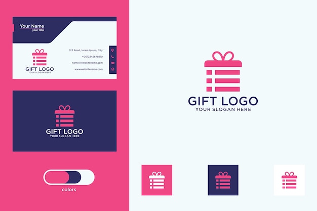 gift logo design and business card