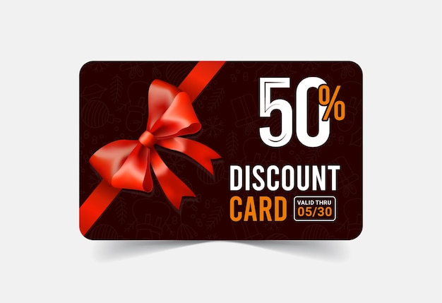 Gift voucher cards with special discount card