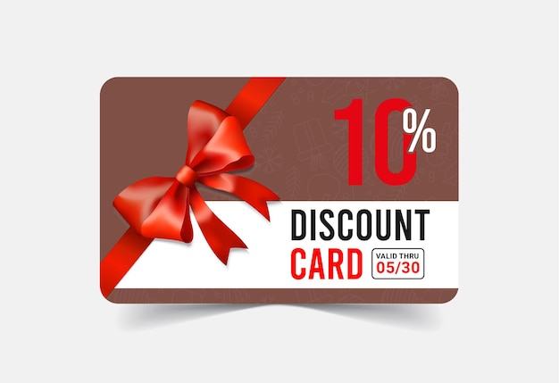 Vector gift voucher cards with special discount card