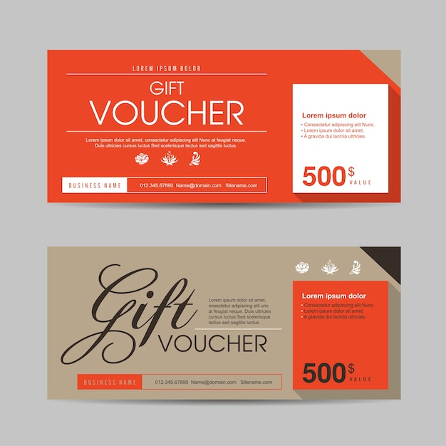 Gift Voucher discount promotion template  