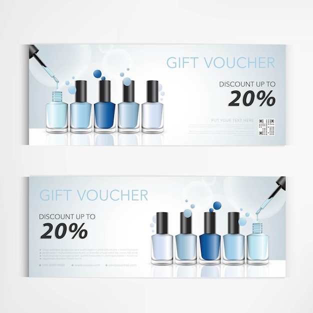 Gift voucher hydrating facial skin care cream for annual sale or festival sale.