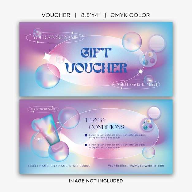 A gift voucher for a store called gift voucher.