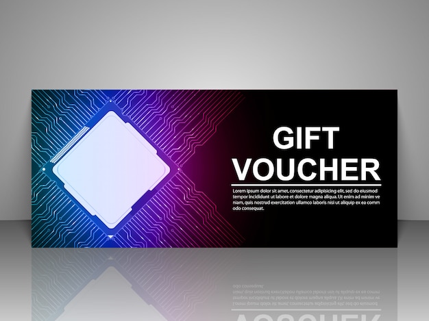 Gift voucher technology template.