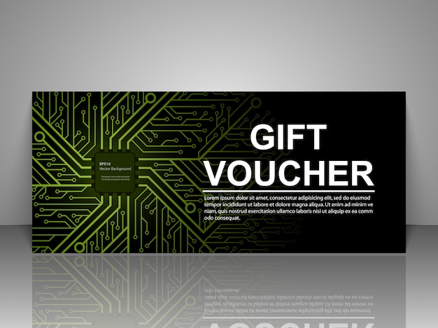 Gift voucher technology template.