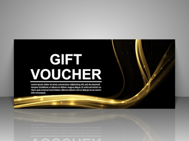 Gift voucher template.