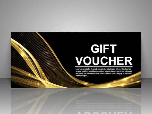 Gift voucher template. 