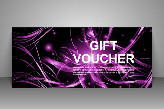 Gift voucher template.