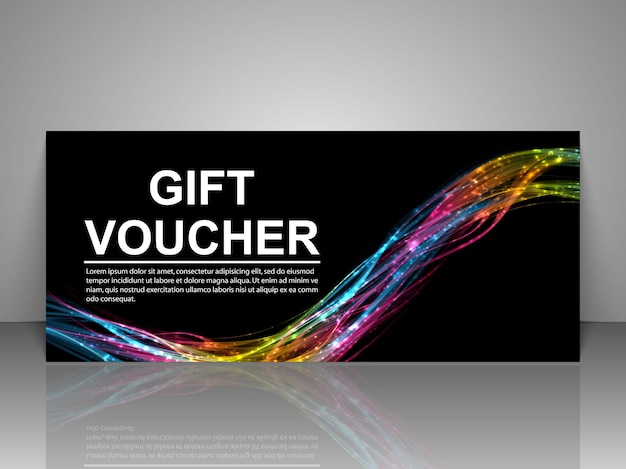 Gift voucher template.