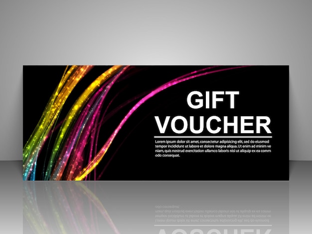 Gift voucher template.