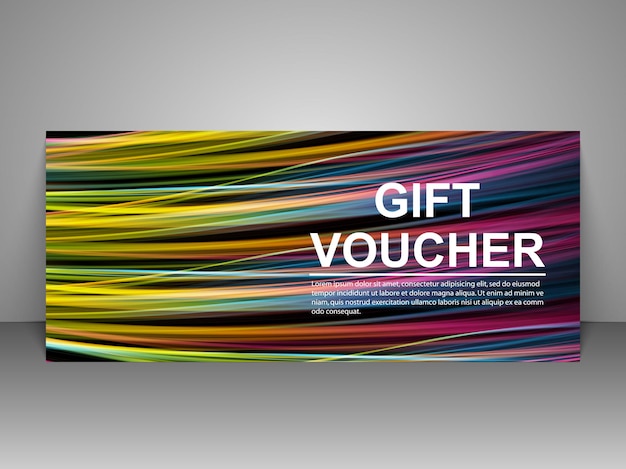 Gift voucher template.