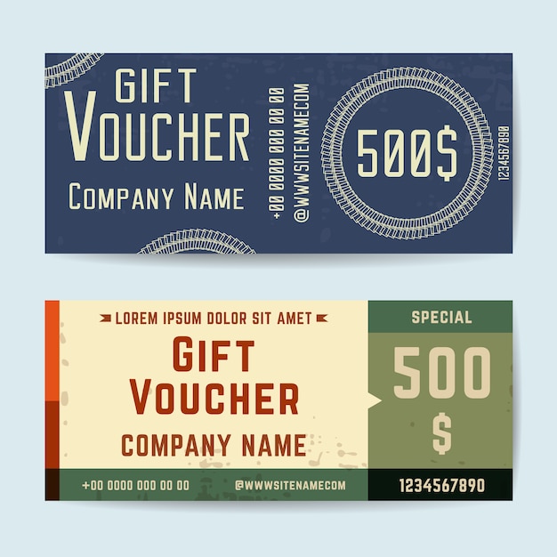 Gift voucher template