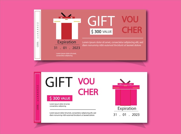 Gift voucher template