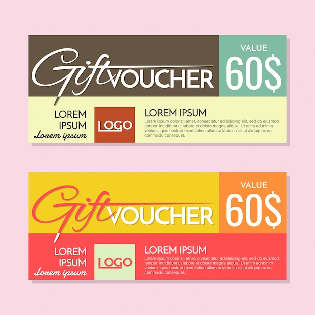 Gift Voucher Vector background for banner