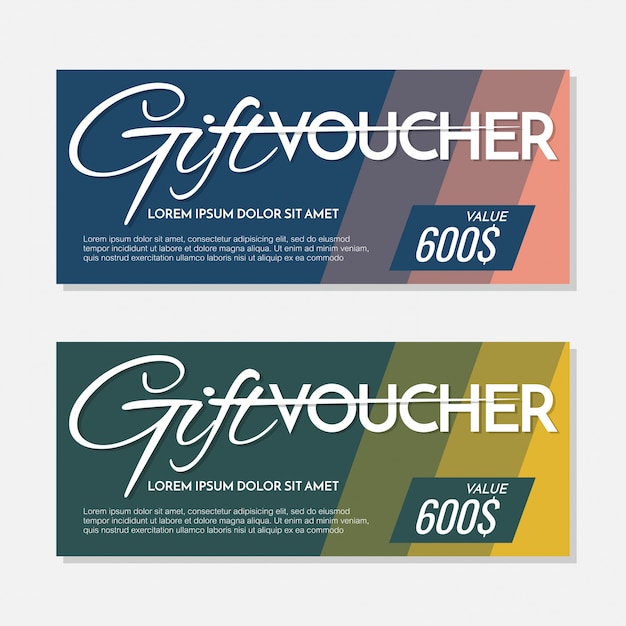 Gift Voucher Vector background for banner