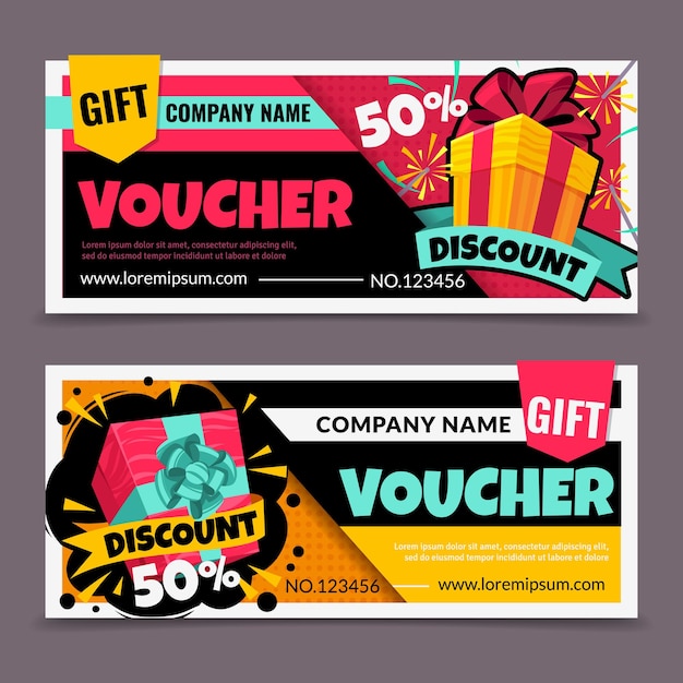 Gift vouchers illustration