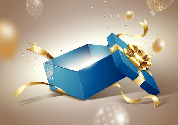 Giftbox happy birthday celebration grand opening promotion