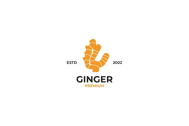 Ginger logo design vector template illustration