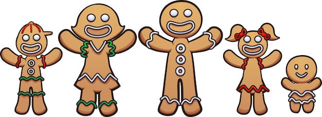 Gingerbread family